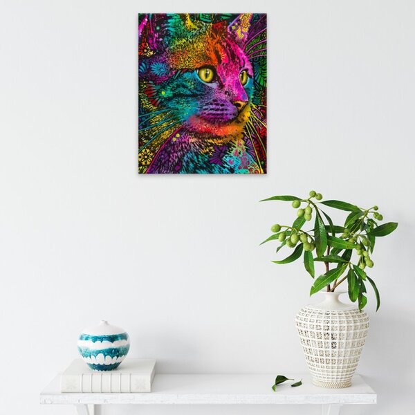 Obraz na plátně - Květinová číča - 40x50 cm