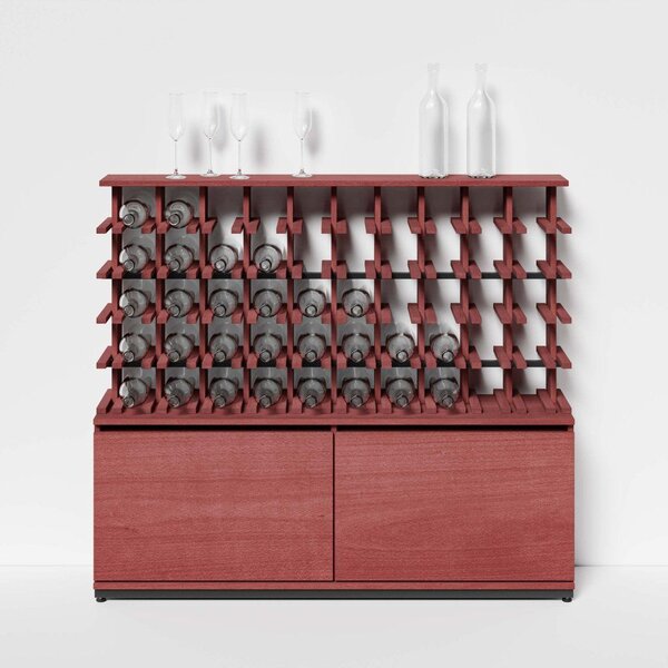 Raxi | Array 4250 shelf, Stojan na víno | 50 lahví Barva: Bordeaux
