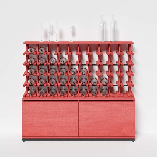 Raxi | Array 4250 shelf, Stojan na víno | 50 lahví Barva: Rosso