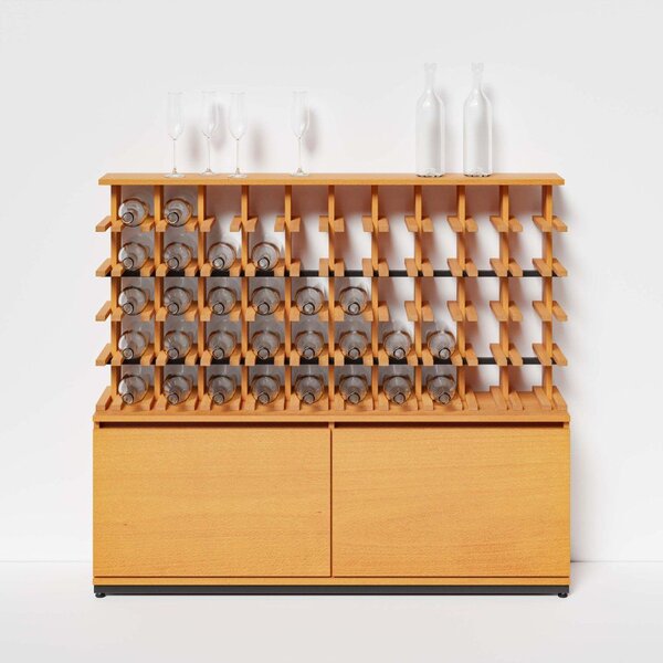 Raxi | Array 4250 shelf, Stojan na víno | 50 lahví Barva: Tangerine