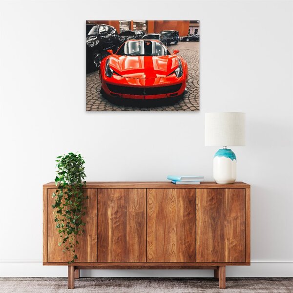 Obraz na plátně - Červené Ferrari - 50x40 cm