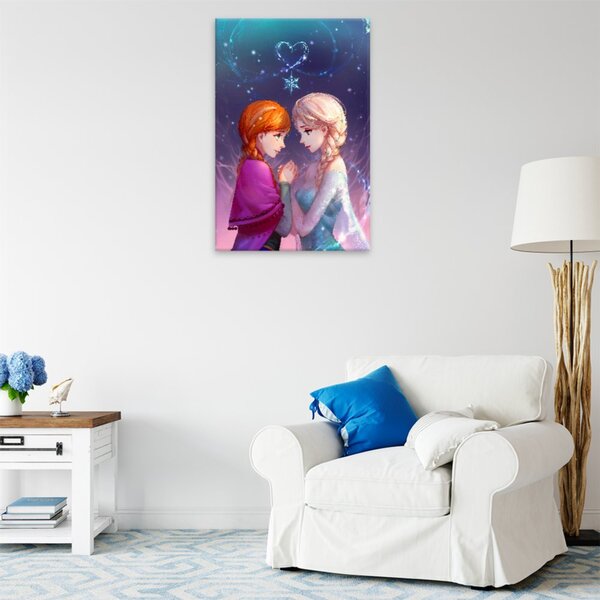 Obraz na plátně - Elsa a Anna - 40x60 cm - CZ výroba