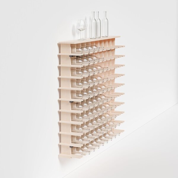 Raxi | Array 7011 shelf, Stojan na víno nástěnný | 100 lahví Barva: Rosso