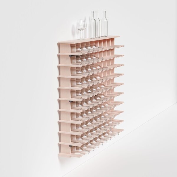 Raxi | Array 7011 shelf, Stojan na víno nástěnný | 100 lahví Barva: Rosso