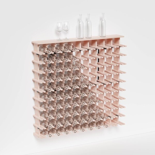 Raxi | Array 7011 shelf, Stojan na víno nástěnný | 100 lahví Barva: Rosso