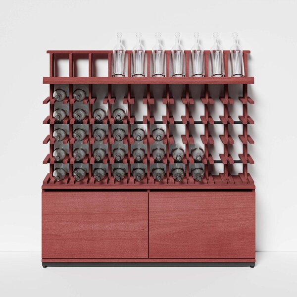 Raxi | Array 4450 display, Stojan na víno | 50 lahví Barva: Bordeaux
