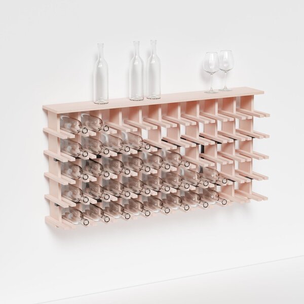Raxi | Array 7015 shelf, Stojan na víno nástěnný | 50 lahví Barva: Coal