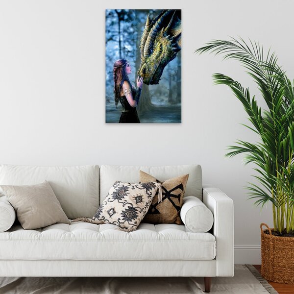 Obraz na plátně - Dračí žena - 40x60 cm - CZ výroba