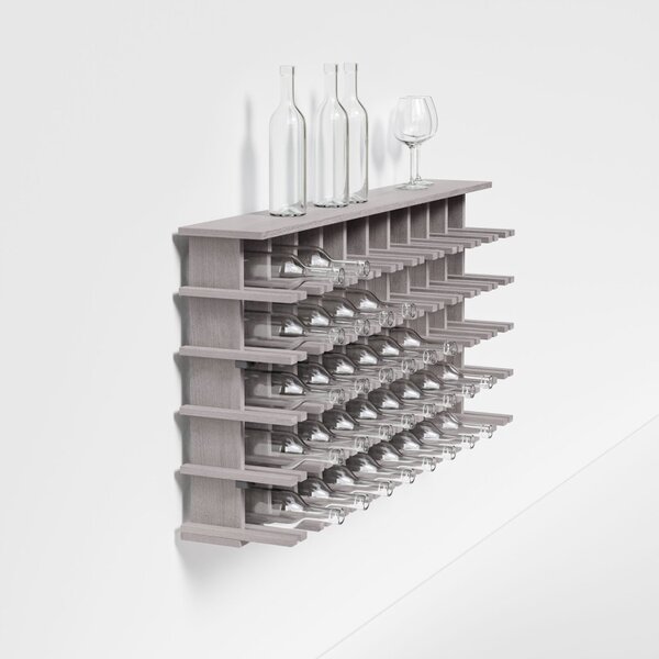 Raxi | Array 7015 shelf, Stojan na víno nástěnný | 50 lahví Barva: Coal