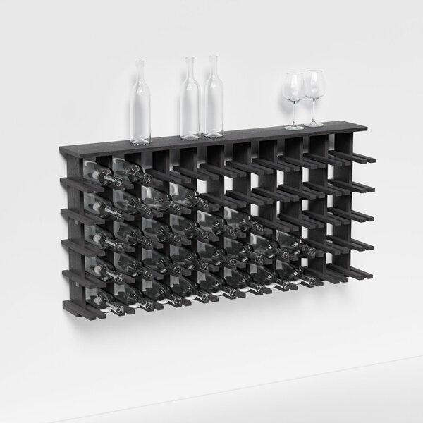 Raxi | Array 7015 shelf, Stojan na víno nástěnný | 50 lahví Barva: Coal
