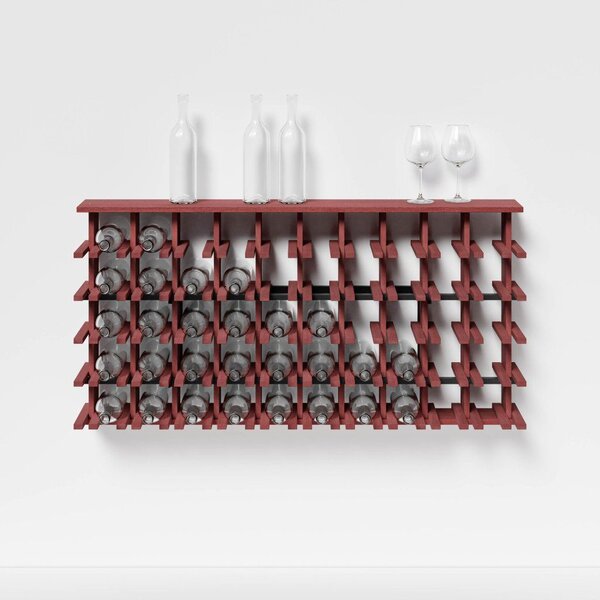 Raxi | Array 7015 shelf, Stojan na víno nástěnný | 50 lahví Barva: Bordeaux