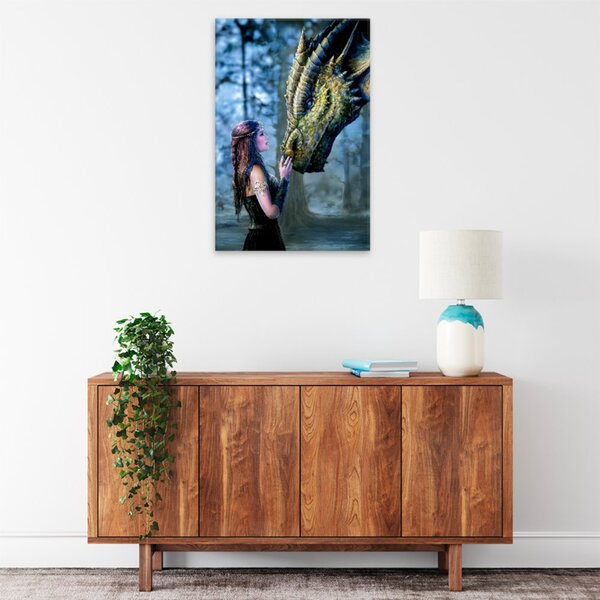 Obraz na plátně - Dračí žena - 40x60 cm - CZ výroba