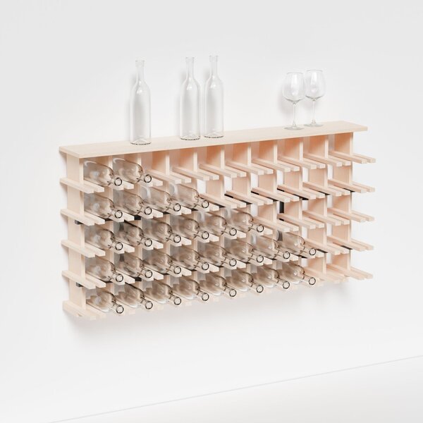 Raxi | Array 7015 shelf, Stojan na víno nástěnný | 50 lahví Barva: Coal