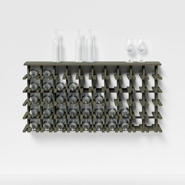 Raxi | Array 7015 shelf, Stojan na víno nástěnný | 50 lahví Barva: Coal