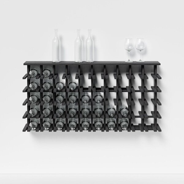 Raxi | Array 7015 shelf, Stojan na víno nástěnný | 50 lahví Barva: Coal