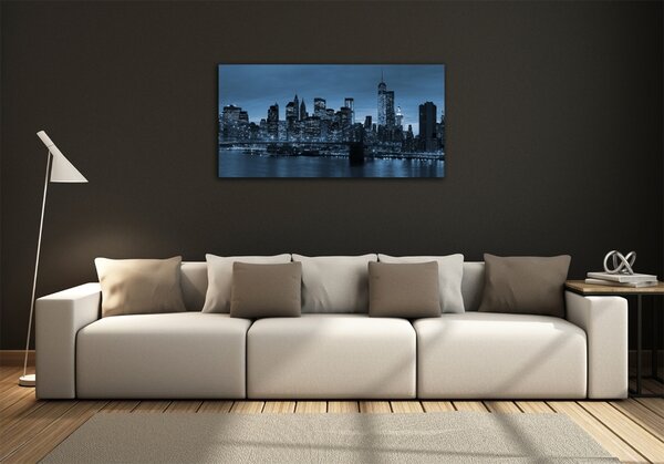 Foto obraz fotografie na skle New York noc osh-68675791
