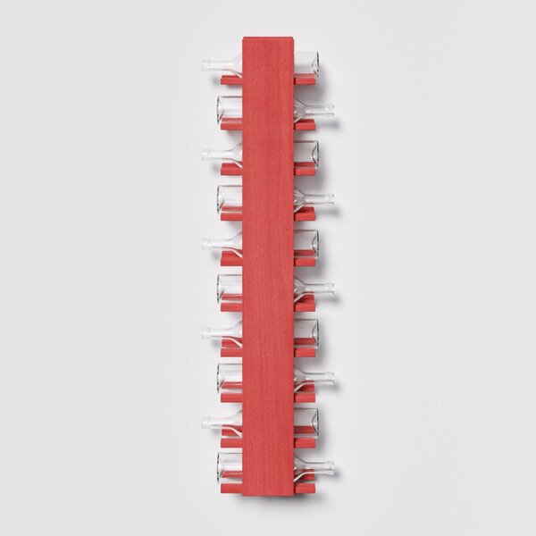 Raxi | Array 7710 flat, Stojan na víno nástěnný | 10 lahví Barva: Rosso