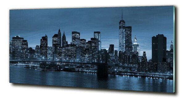 Foto obraz fotografie na skle New York noc osh-68675791