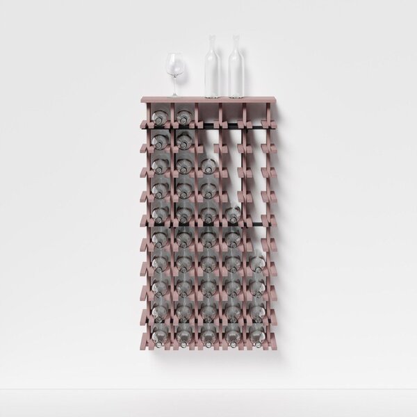 Raxi | Array 7051 shelf, Stojan na víno nástěnný | 50 lahví Barva: Pink Violet