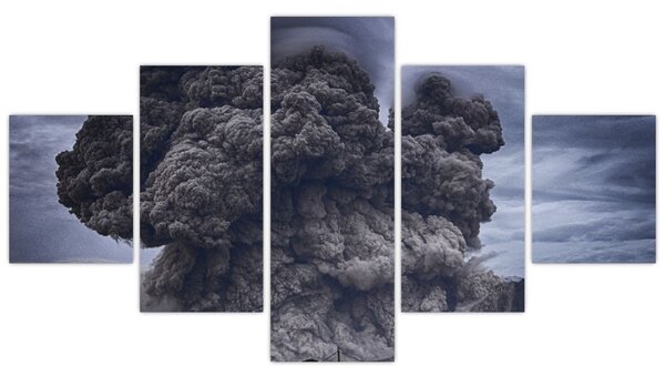 Obraz - Sopečná erupce (125x70 cm)