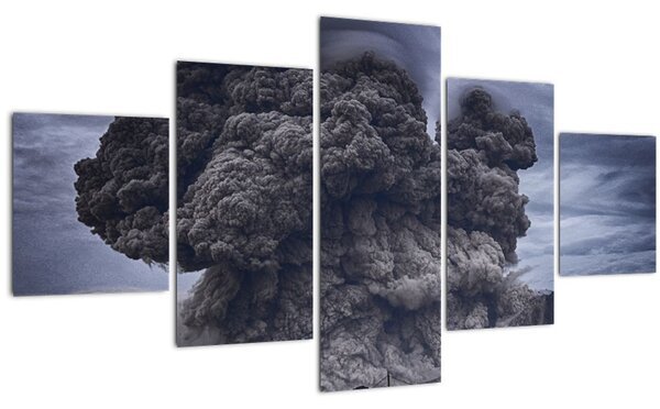 Obraz - Sopečná erupce (125x70 cm)