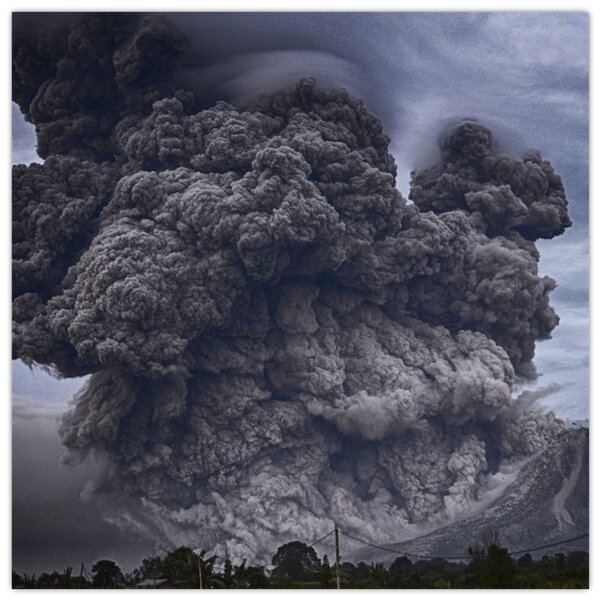 Obraz - Sopečná erupce (30x30 cm)