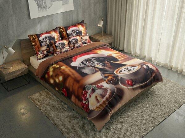 3D Flanelové povlečení z mikrovlákna WARM WOOFS barevné + povlak na polštářek 40x50 cm zdarma Rozměr povlečení: 70 x 90 cm | 140 x 200 cm