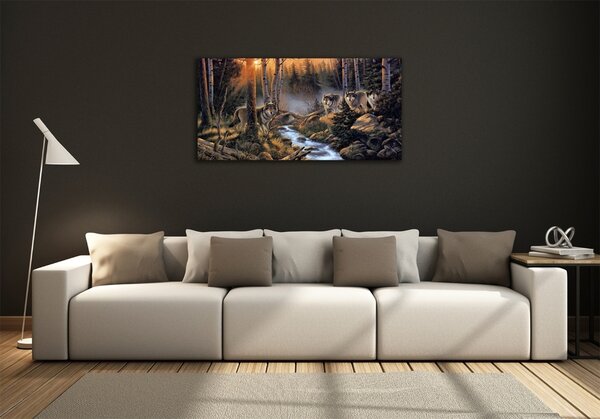 Foto obraz fotografie na skle Smečka vlků osh-68897163