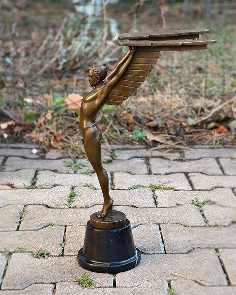 Bronzová socha soška - Íkaros art deco