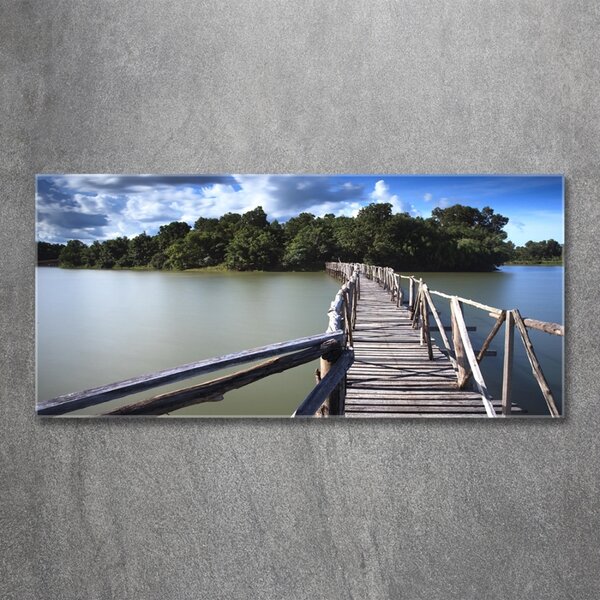 Foto obraz fotografie na skle Dřevěný most osh-68963234