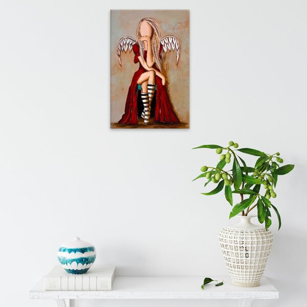 Obraz na plátně - Anděl s ďáblem v těle - 40x60 cm