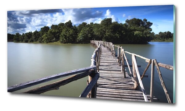Foto obraz fotografie na skle Dřevěný most osh-68963234