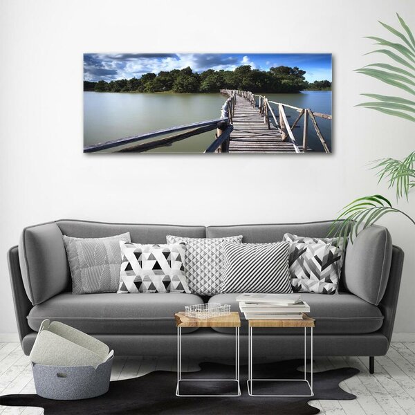 Foto obraz fotografie na skle Dřevěný most osh-68963234