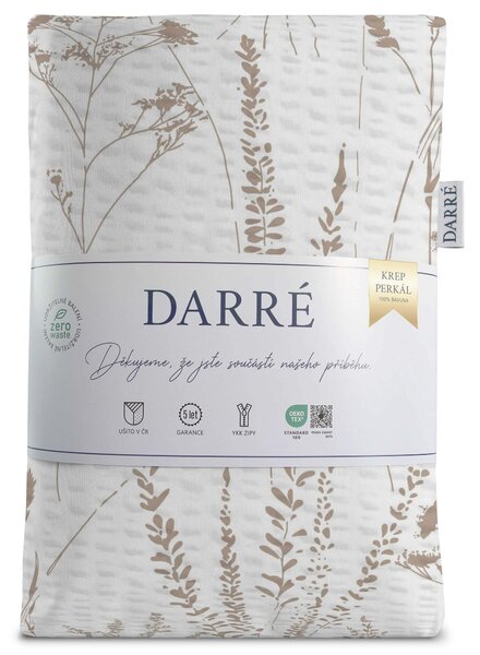 DARRÉ Krepové povlečení Divoké traviny - duo Velikost: 140 x 200 + 70 x 90