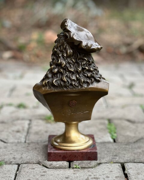 Bronzová socha soška Rembrandt busta