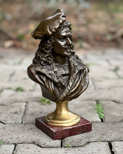 Bronzová socha soška Rembrandt busta