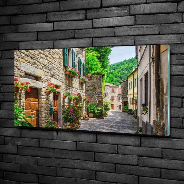 Moderní skleněný obraz z fotografie Okouzlující ulička osh-69581730