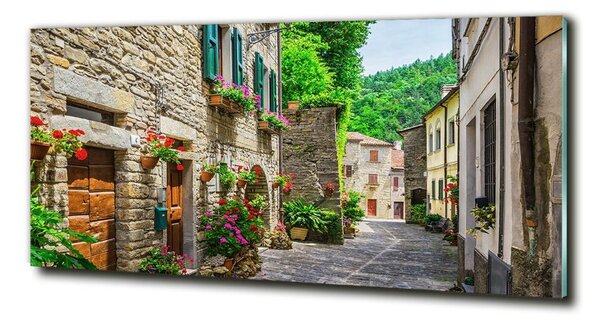 Moderní skleněný obraz z fotografie Okouzlující ulička osh-69581730