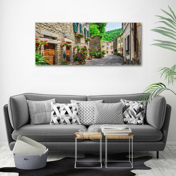 Moderní skleněný obraz z fotografie Okouzlující ulička osh-69581730