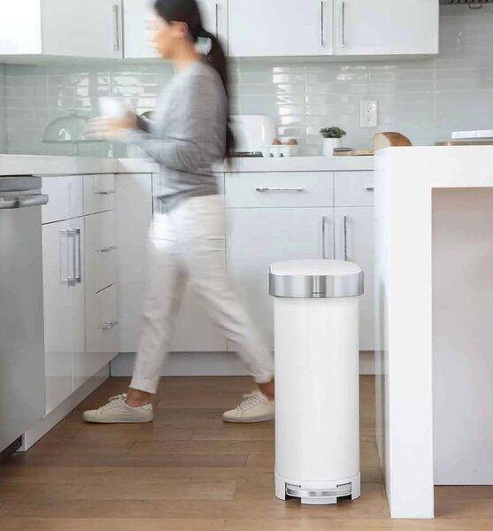 Pedálový ocelový odpadkový koš 45 l - simplehuman