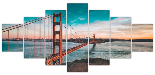 Obraz- Golden Gate, San Francisco (210x100 cm)