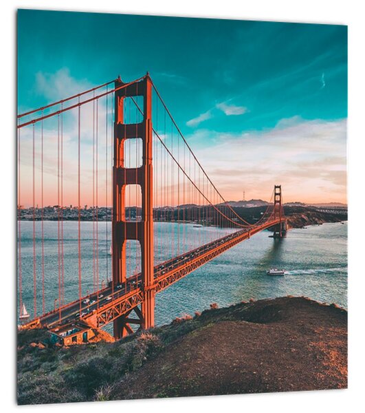 Obraz- Golden Gate, San Francisco (30x30 cm)