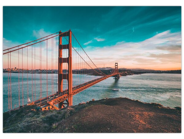 Obraz- Golden Gate, San Francisco (70x50 cm)