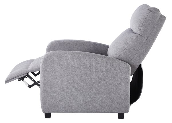 Relaxační křeslo Igor rozkládací světle šedé
