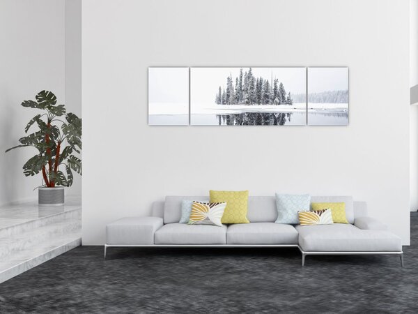 Obraz - Bylo bílo (170x50 cm)
