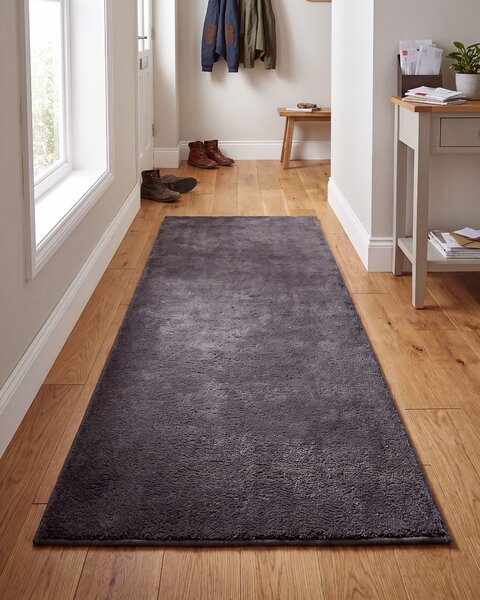 Koberec GESI Tmavě šedá 80 x 150 cm Viskóza