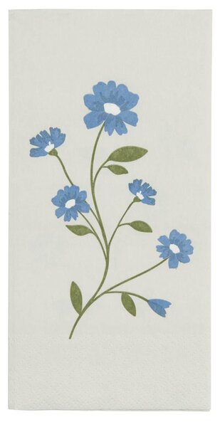 Papírové ubrousky Flora Blue Flowers - 16 ks
