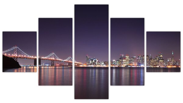 Obraz pohledu na San Francisco, California (125x70 cm)