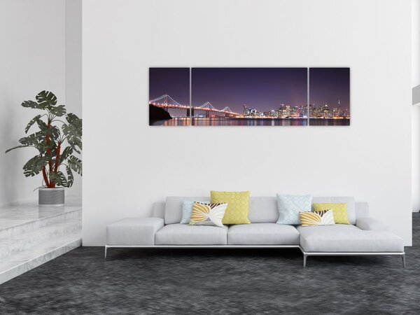 Obraz pohledu na San Francisco, California (170x50 cm)