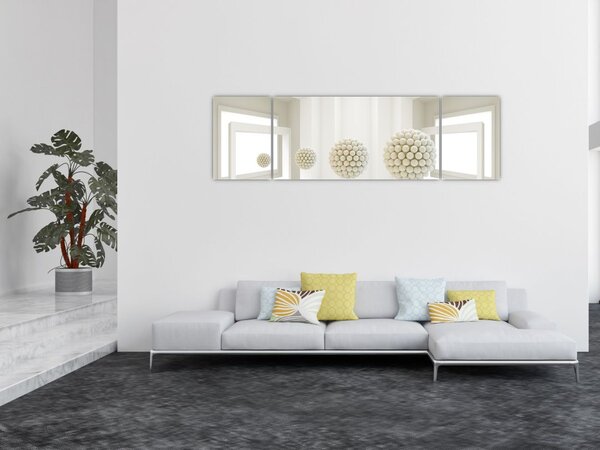 Obraz - Pohled dovnitř - abstraktní (170x50 cm)